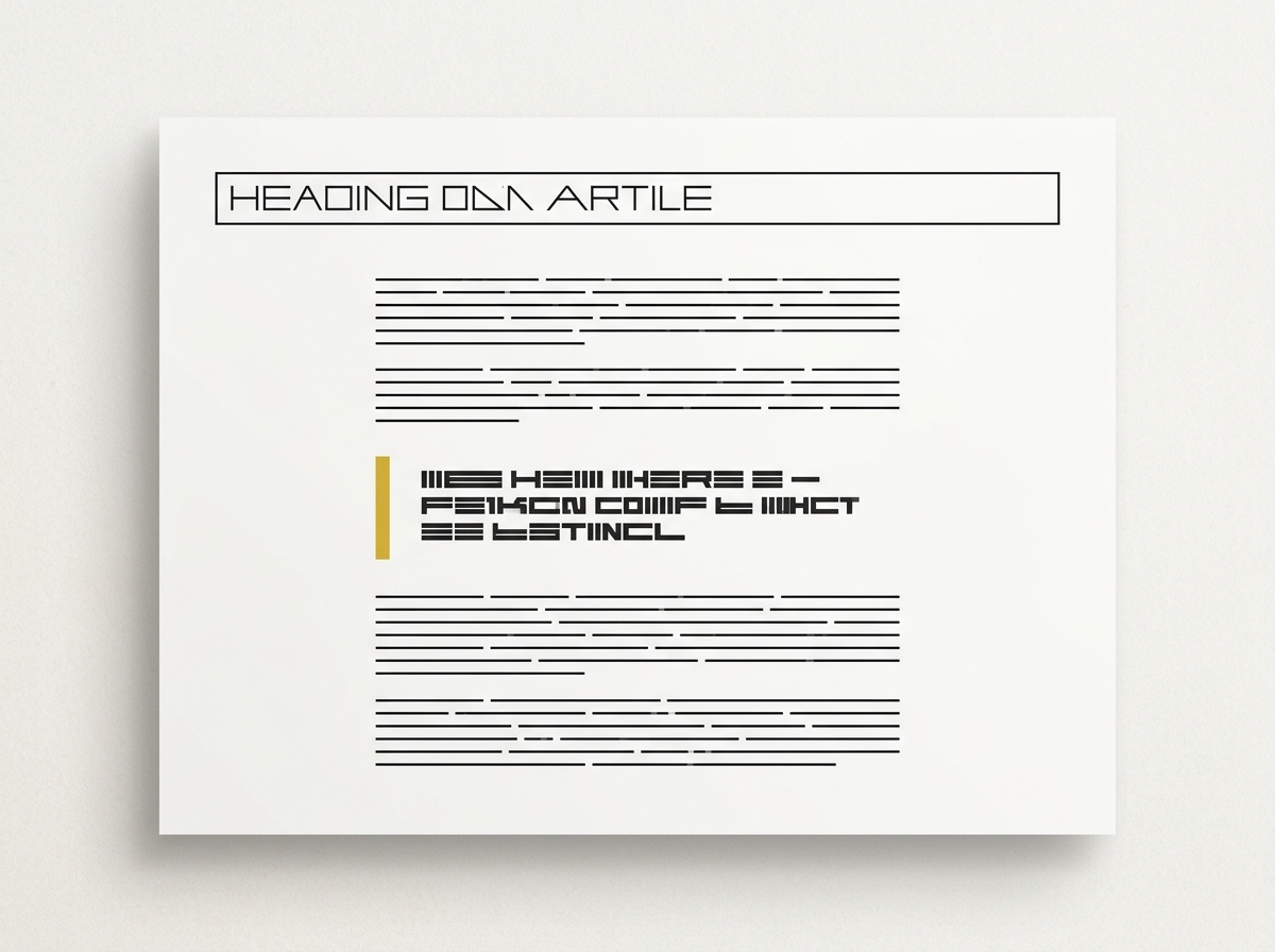 Editorial long-form blog layout with imagery